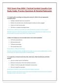 TCCC Exam Prep Actual Exam Questions and Answer Latest Update
