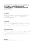 RASMUSSEN PATHOPHYSIOLOGY EXAM 2 QUESTIONS WITH CORRECT VERIFIED ANSWERS LATEST UPDATED &lpar;2026&rpar; FOR GUARANTEED SUCCESS GET IT NOW&excl;&excl;A&plus; RATED 