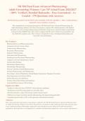 NR 568 Final Exam Advanced Pharmacology Adult-Gerontology Primary Care NP Actual Exam 2026 Package Deal