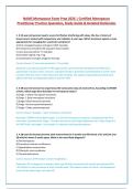 NAMS Menopause Actual Exam Questions and Answer Latest Update