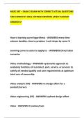MGSC 487 &ndash; EXAM 2 EXAM WITH CORRECT ACTUAL QUESTIONS &NewLine;AND CORRECTLY WELL DEFINED ANSWERS LATEST ALREADY &NewLine;GRADED A&plus; 