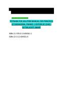 Solution Manual for Principles of Managerial Finance 16th Edition by Chad J&period; Zutter & Scott B&period; Smart &vert; Complete Solutions Guide &vert; Latest Updated 2025&ndash;2026