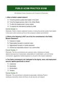 Publix ACSM Practice Exam &ndash; Questions & Answers