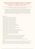 NR 547 CEA Differential Diagnosis Practicum - Chamberlain&NewLine;Midterm Exam Prep &vert; 2026&sol;2027 Edition &vert;  Verified&NewLine;Questions - 197 Questions with Answers