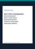 Nursing Research Test Bank &ndash; Generating and Assessing Evidence for Nursing Practice &vert; Questions & Answers
