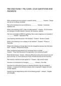RMI 2302 EXAM 1 FSU CASS&period; COLE QUESTIONS AND ANSWERS