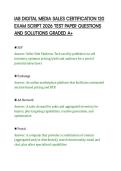IAB DIGITAL MEDIA SALES CERTIFICATION 120&NewLine;EXAM SCRIPT 2026 TEST PAPER QUESTIONS&NewLine;AND SOLUTIONS GRADED A&plus;