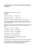 RMI 2302 EXAM 2 - FSU DR&period; NYCE QUESTIONS AND ANSWERS