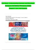Test Bank - Understanding Anatomy and Physiology&comma; &NewLine;Thompson&comma; 3rd Edition &lpar;Thompson&comma; 2026&rpar;&comma;  &NewLine;Chapter 1 - 25 &vert; All Chapters
