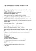 RMI 2302 EXAM 2 QUESTIONS AND ANSWERS