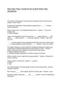 RMI 2302 FINAL EXAM NYCE QUESTIONS AND ANSWERS