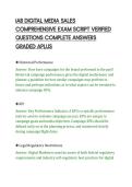IAB DIGITAL MEDIA SALES&NewLine;COMPREHENSIVE EXAM SCRIPT VERIFIED&NewLine;QUESTIONS COMPLETE ANSWERS&NewLine;GRADED APLUS&NewLine;