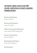 IAB DIGITAL MEDIA SALES EXAM PREP&NewLine;SOLVED QUESTIONS ACCURATE ANSWERS&NewLine;PREMIUM REVIEW