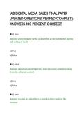 IAB DIGITAL MEDIA SALES FINAL PAPER&NewLine;UPDATED QUESTIONS VERIFIED COMPLETE&NewLine;ANSWERS 100 PERCENT CORRECT&NewLine;