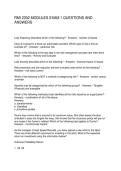 RMI 2302 MODULES EXAM 1 QUESTIONS AND ANSWERS