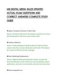 IAB DIGITAL MEDIA SALES UPDATED&NewLine;ACTUAL EXAM QUESTIONS AND&NewLine;CORRECT ANSWERS COMPLETE STUDY&NewLine;GUIDE