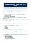 68W ALC Phase 3 Exam &ndash; Questions & Answers