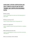 IAHSS BASIC OFFICER CERTIFICATION 200&NewLine;2026 COMPLETE HEALTHCARE SECURITY&NewLine;TRAINING AND CERTIFICATION READINESS&NewLine;NOTES&NewLine;