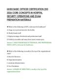 IAHSS BASIC OFFICER CERTIFICATION 200&NewLine;2026 CORE CONCEPTS IN HOSPITAL&NewLine;SECURITY OPERATIONS AND EXAM&NewLine;PREPARATION MATERIALS