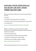 IAHSS BASIC OFFICER CERTIFICATION 200&NewLine;2026 SECURITY AND SAFETY OFFICER&NewLine;TRAINING AND STUDY GUIDE&NewLine;