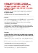 PUBLIX ACSM TEST 2026 &vert; PRACTICE QUESTIONS & VERIFIED ANSWERS WITH DETAILED RATIONALES &vert; COMPLETE ASSISTANT CUSTOMER SERVICE MANAGER STUDY GUIDE