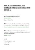 IBHRE ACTUAL EXAM PAPER 2026&NewLine;COMPLETE QUESTIONS WITH SOLUTIONS&NewLine;GRADED A&plus;&NewLine;
