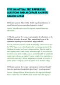PSYC 140 ACTUAL TEST PAPER FULL QUESTIONS AND ACCURATE ANSWERS GRADED APLUS&period;