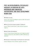 PSYC 140 DEVELOPMENTAL PSYCHOLOGY MODULES 5&period;