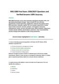 NSG 3280 Final Exam&colon; 2026&sol;2027 Questions and Verified Answers 100&percnt; Accuracy