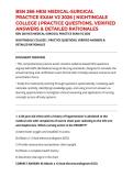 BSN 266 HESI MEDICAL-SURGICAL PRACTICE EXAM V2 2026 &vert; NIGHTINGALE COLLEGE &vert; PRACTICE QUESTIONS&comma; VERIFIED ANSWERS & DETAILED RATIONALES