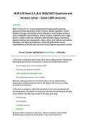NUR 170 Exam 2&comma;3&comma; & 4&colon; 2026&sol;2027 Questions and Answers Latest &ndash; Galen 100&percnt; Accuracy 