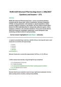 NURS 5334 Advanced Pharmacology Exam 1&colon; 2026&sol;2027  Questions and Answers &ndash; UTA 