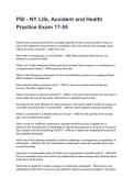 PSI - NY Life&comma; Accident and Health Practice Exam 17-55 Questions and Explained Answers &lpar;2026&sol;2027&rpar;&NewLine;