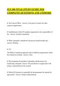 ICS 100 FINAL STUDY GUIDE 2026&NewLine;COMPLETE QUESTIONS AN