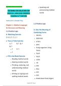 Test Bank for Medical Language&colon; Immerse Yourself 6th Edition by Susan M&period; Turley &vert; Complete Chapters 1&ndash;19 &vert; Latest Updated 2025&ndash;2026