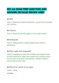 IDIS 240 EXAM PREP QUESTIONS AND&NewLine;ANSWERS DETAILED REVIEW SHEET&NewLine;