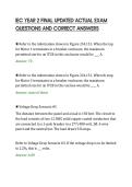 IEC YEAR 2 FINAL UPDATED ACTUAL EXAM&NewLine;QUESTIONS AND CORRECT ANSWERS&NewLine;