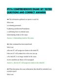 IFSTA COMPREHENSIVE EXAMS SET TESTED&NewLine;QUESTIONS AND CORRECT ANSWERS&NewLine;