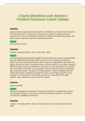 F80&rpar; Exam Questions and Answers&NewLine;Verified Solutions Latest Update