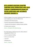 IFSTA SEVENTH EDITION CHAPTER&NewLine;THIRTEEN HOSE OPERATIONS AND HOSE&NewLine;STREAMS COMPREHENSIVE EXAMS SET&NewLine;TESTED QUESTIONS AND ACCURATE&NewLine;ANSWERS GRADED A&plus;