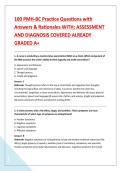 100 PMH-BC Practice Questions with &NewLine;Answers & Rationales WITH&colon; ASSESSMENT &NewLine;AND DIAGNOSIS COVERED ALREADY &NewLine;GRADED A&plus;  