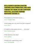IFSTA SEVENTH EDITION CHAPTER&NewLine;THIRTEEN HOSE OPERATIONS AND HOSE&NewLine;STREAMS TEST BANK SOLVED QUESTIONS&NewLine;WITH FULL SOLUTION VERIFIED&NewLine;RESPONSES GRADED A&plus;