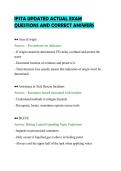 IFSTA UPDATED ACTUAL EXAM&NewLine;QUESTIONS AND CORRECT ANSWERS