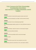 FAA Commercial Pilot Knowledge&NewLine;Examination Questions&NewLine;and Answers Verified Solutions Latest&NewLine;Update