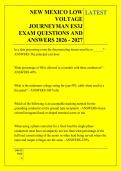 NEW MEXICO LOW &NewLine;VOLTAGE &NewLine;JOURNEYMAN ES3J &NewLine;EXAM QUESTIONS AND &NewLine;ANSWERS 2026 - 2027