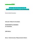 Test Bank & Solution Manual for Environmental Economics&colon; An Introduction 2024 Release 9th Edition by Barry C&period; Field & Martha K&period; Field &vert; Chapters 1&ndash;21 Complete &vert; Latest Updated 2025&ndash;2026