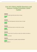 FAA 107 FINAL PAPER Questions and&NewLine;Answers Verified Solutions Latest&NewLine;Update