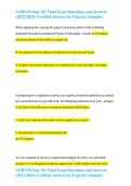 AORN Periop 101 Final Exam &ndash; Questions and Answers