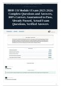 BIOD 331 Module 1 Exam 2025 2026 Complete Questions and Answers&comma; 100&percnt; &vert; Correct&comma; Guaranteed to Pass&comma; Already Passed&comma; Actual Exam Questions&comma; Verified Answers