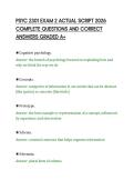 PSYC 2301 EXAM 2 ACTUAL SCRIPT 2026 COMPLETE QUESTIONS AND CORRECT ANSWERS GRADED A&period;pdf&NewLine;&NewLine;